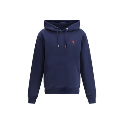 Ami Paris Blue Cotton Sweatshirt