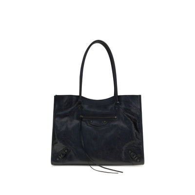 Balenciaga Black Leather Shoulder Bag