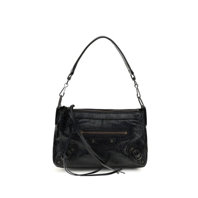 Balenciaga Black Leather Shoulder Bag