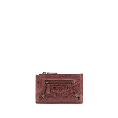 Balenciaga Bordeaux Lambskin Wallet