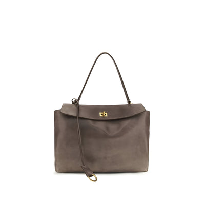 Balenciaga Gray Leather Shoulder Bag