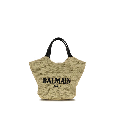 Balmain Beige Viscose Shoulder Bag