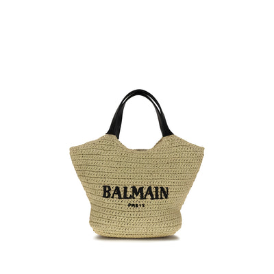 Balmain Beige Viscose Shoulder Bag