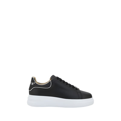 Baskets basses Philipp Plein en cuir de veau noir Bos Taurus