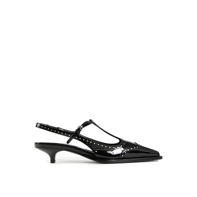 Miu Miu Black Mid Heel Pumps