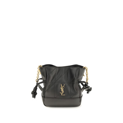 Saint Laurent Black Leather Clutch Bag