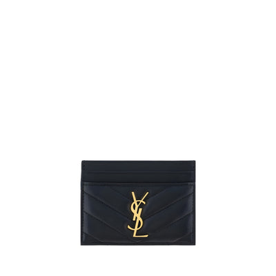 Saint Laurent Black Leather Wallet