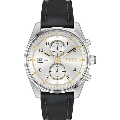 Hugo Boss Black Leather Dress Watch