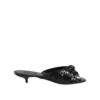 Chaussures à talons Dolce & Gabbana en cuir noir