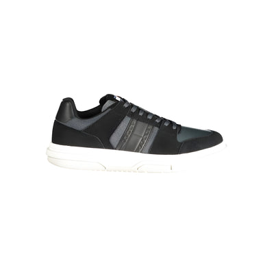 Baskets homme en cuir noir Tommy Hilfiger