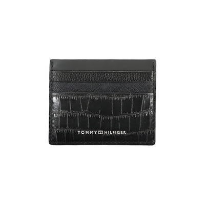 Portefeuille homme en cuir noir Tommy Hilfiger