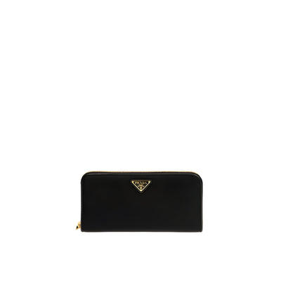 Portefeuille Prada en nylon noir