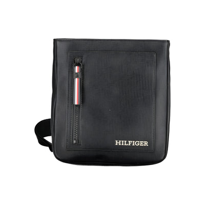 Sac bandoulière homme Tommy Hilfiger en polyuréthane noir
