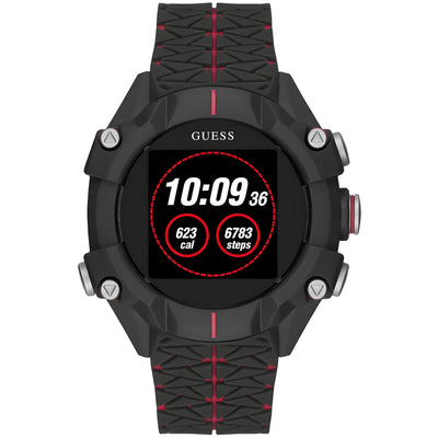 Montre digitale Guess en résine noire