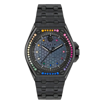 Philipp Plein Black Stainless Steel Dress Watch