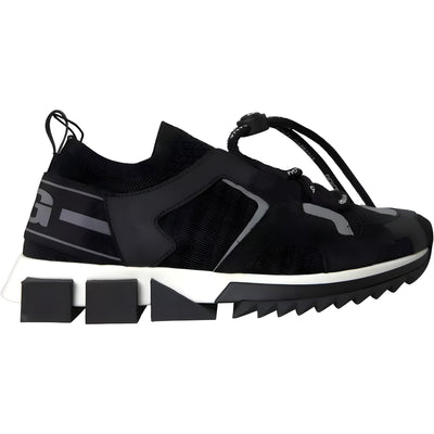 Chaussures Homme Baskets Dolce & Gabbana Sorrento Noir Blanc Logo