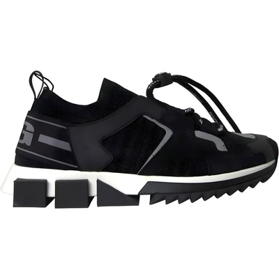 Chaussures Homme Baskets Dolce & Gabbana Sorrento Noir Blanc Logo