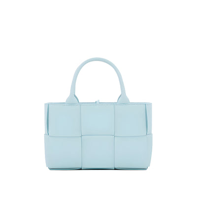 Bottega Veneta Blue Leather Tote Bag