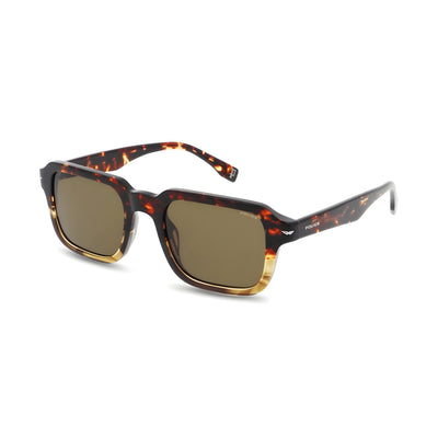 Lunettes de soleil Police en acétate marron