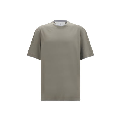 Brunello Cucinelli Bicolor Cotton T-Shirt