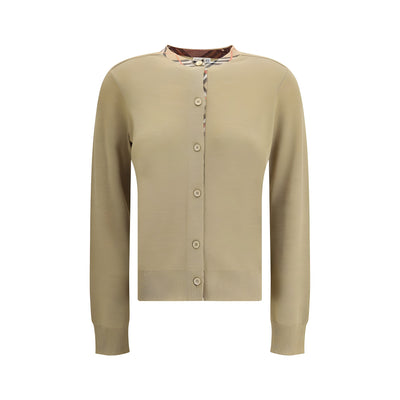 Burberry Brown Wool Cardigan