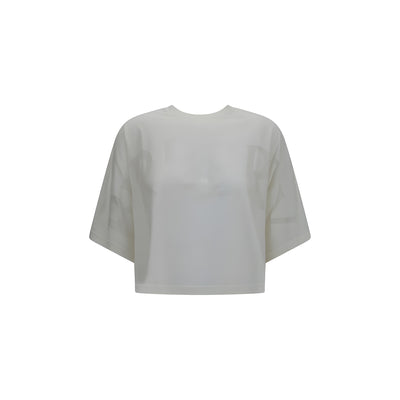Burberry White Cotton T-Shirt
