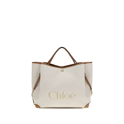 Chloé Beige Cotton Shoulder Bag