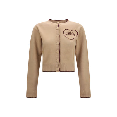 Chloé Beige Wool Cardigan
