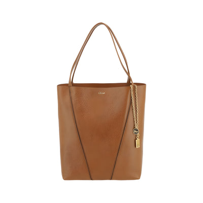 Chloé Brown Spin Medium Shoulder Bag