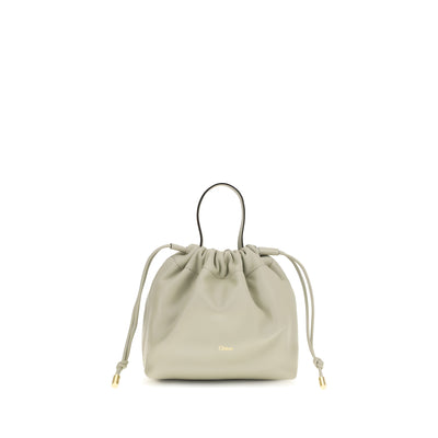 Chloé Gray Leather Shoulder Bag