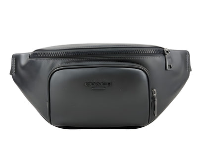 COACH Black Leather Belt Bag