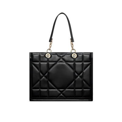 Dior Black Leather Tote Bag