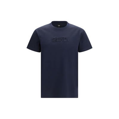 Fendi Blue Cotton T-Shirt