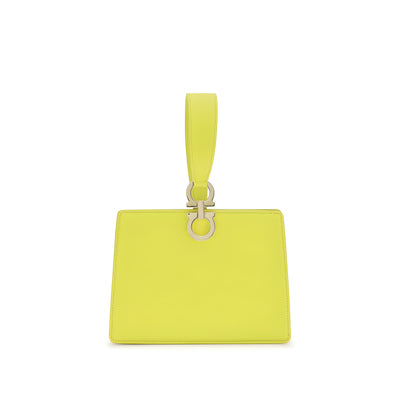 Ferragamo Bicolor Leather Clutch Bag