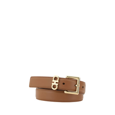 Ferragamo Brown Leather Belt