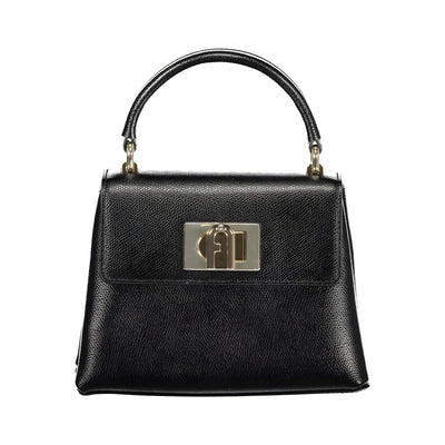 Furla Black Leather Handbag