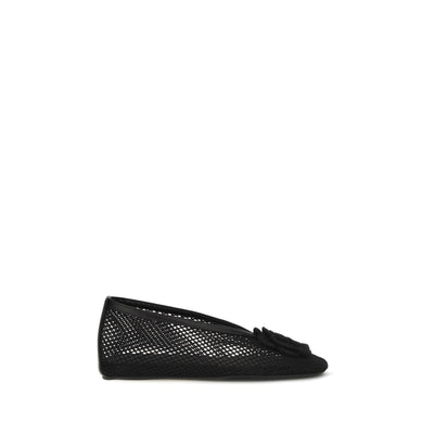 Ganni Black Ballet Flats