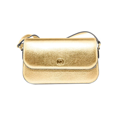 Sac bandoulière en cuir doré Michael Kors