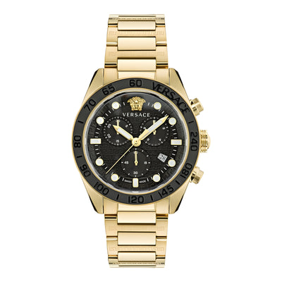 Montre habillée Versace en acier inoxydable doré