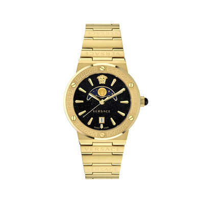 Montre habillée Versace en acier inoxydable doré