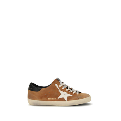 Golden Goose Brown Calf Leather Low Top Sneakers