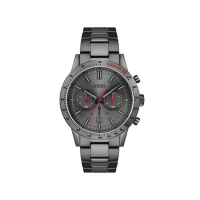 Hugo Boss Grey Stainless Steel Dress Watch