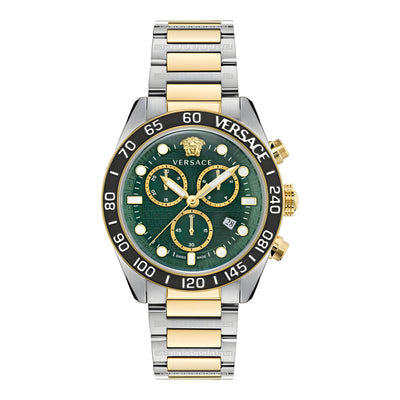 Montre habillée Versace grise en acier inoxydable