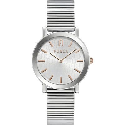 Furla Grey Stainless Steel Dress Watch