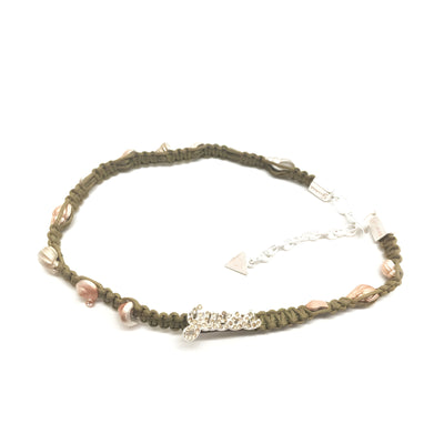 Guess Green Textile Necklace