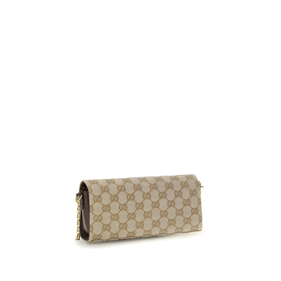 Gucci Beige Fabric Wallet