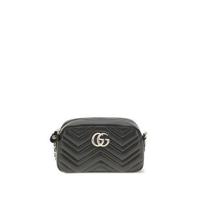 Gucci Black GG Marmont Shoulder Bag