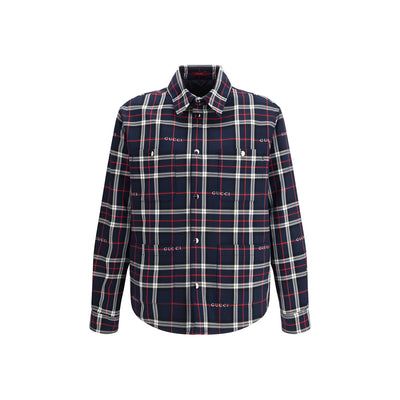 Gucci Blue Cotton Jacket