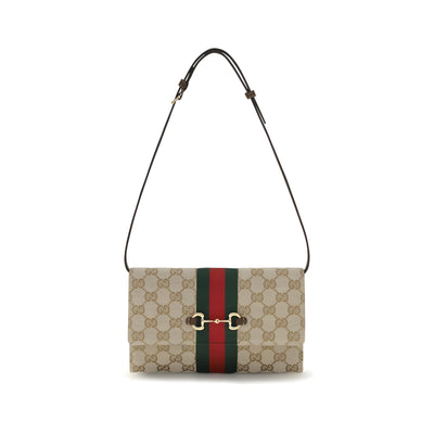 Gucci Brown Fabric Wallet