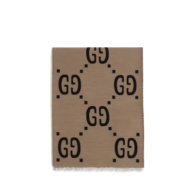 Gucci Brown Silk Scarf